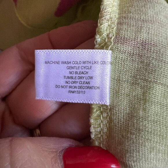 LISA TODD THE SHAKE UP Luxury Cotton Dress Split Neck Bright Colors Size Medium - Picture 7 of 10